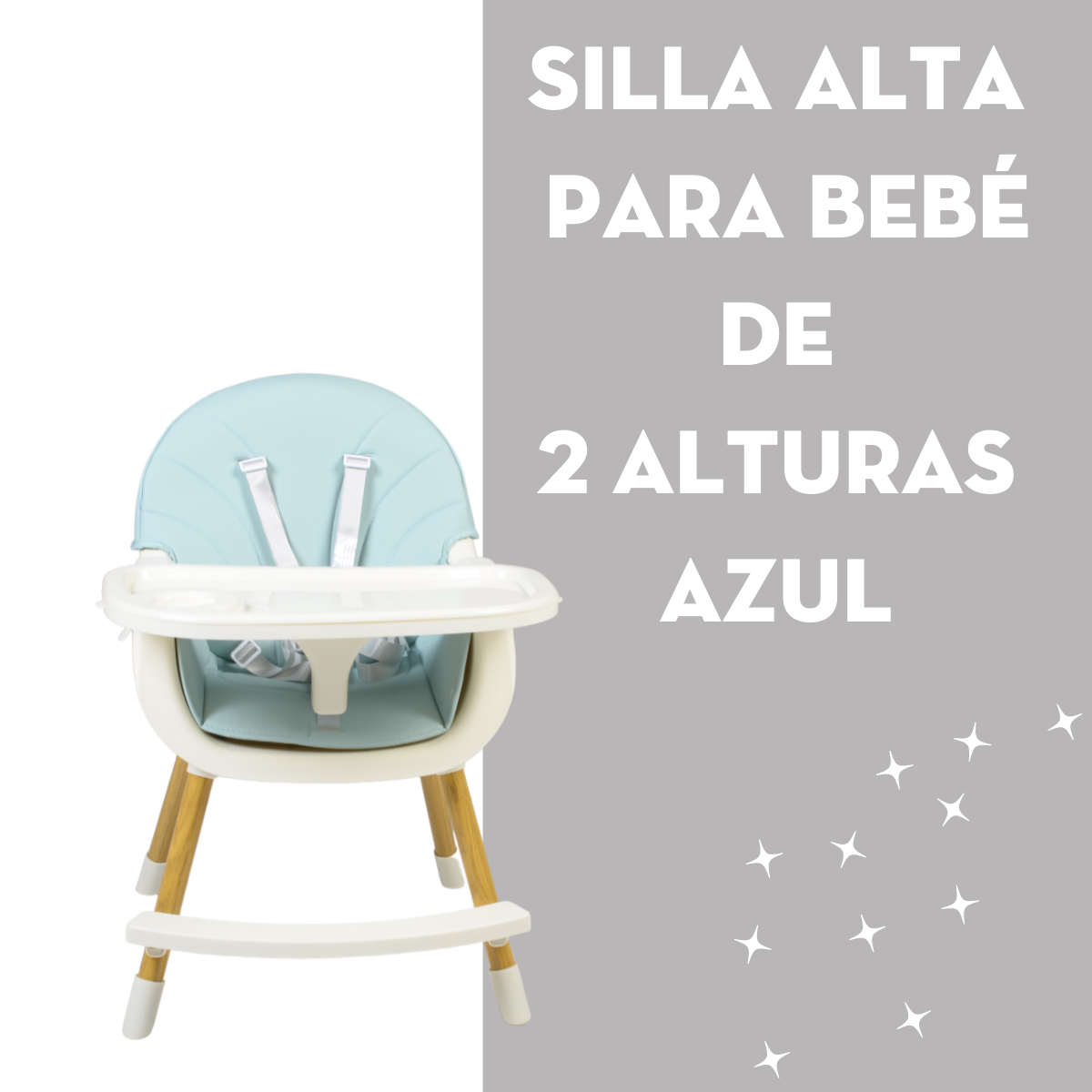 Foto 3 pulgar | Silla Alta para Bebé Dos Alturas