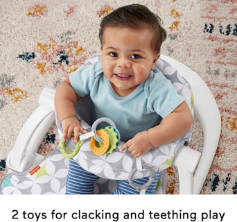 Foto 5 | Silla Portátil Para Bebés Fisher-price Con Mordedor Sin Bpa - Venta Internacional.
