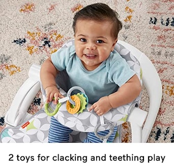 Foto 6 | Silla Portátil Para Bebés Fisher-price Con Mordedor Sin Bpa - Venta Internacional.