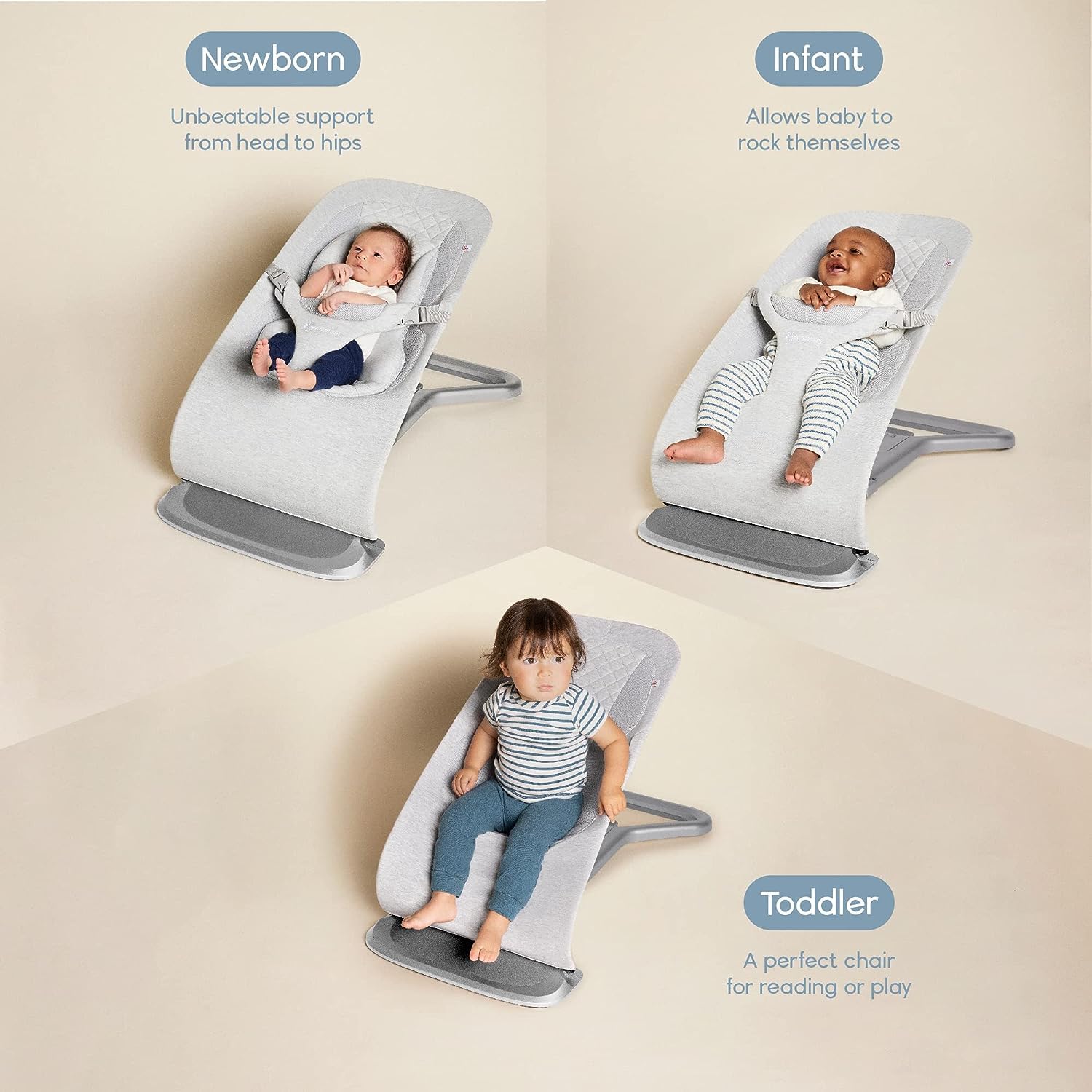 Foto 2 | Bouncer Ergobaby Evolve 3 En 1, Ajustable Para Recién Nacidos Y Niños Pequeños - Venta Internacional.