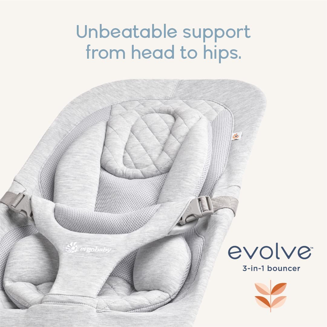 Foto 7 pulgar | Bouncer Ergobaby Evolve 3 En 1, Ajustable Para Recién Nacidos Y Niños Pequeños - Venta Internacional.