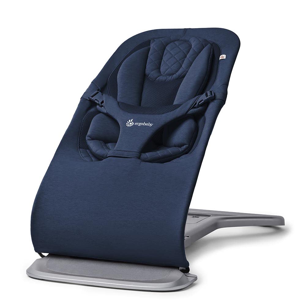 Bouncer Ergobaby Evolve 3 En 1, Ajustable, Azul Medianoche - Venta Internacional.