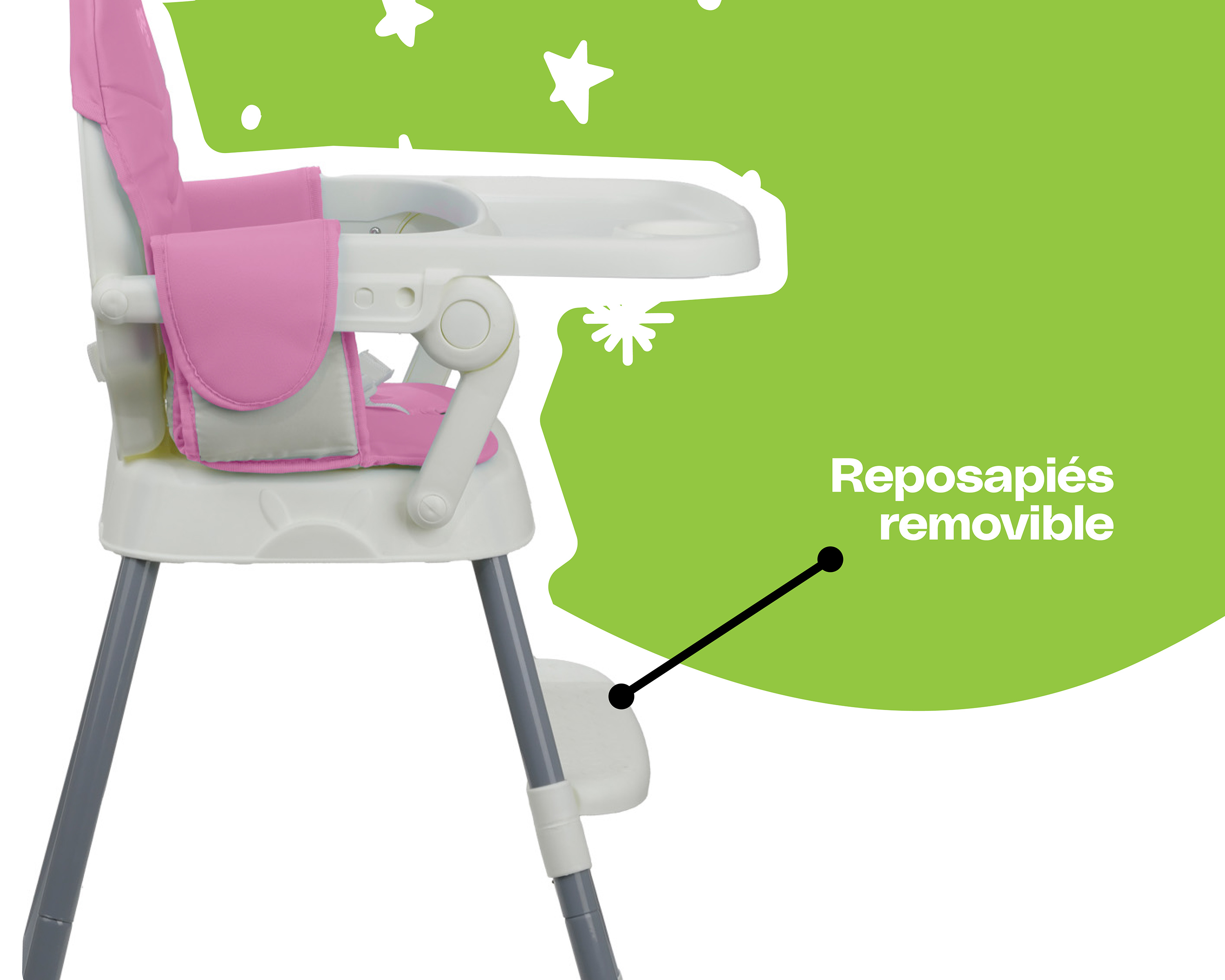 Foto 5 | Cosco Silla Alta Para Bebé Pop & Go