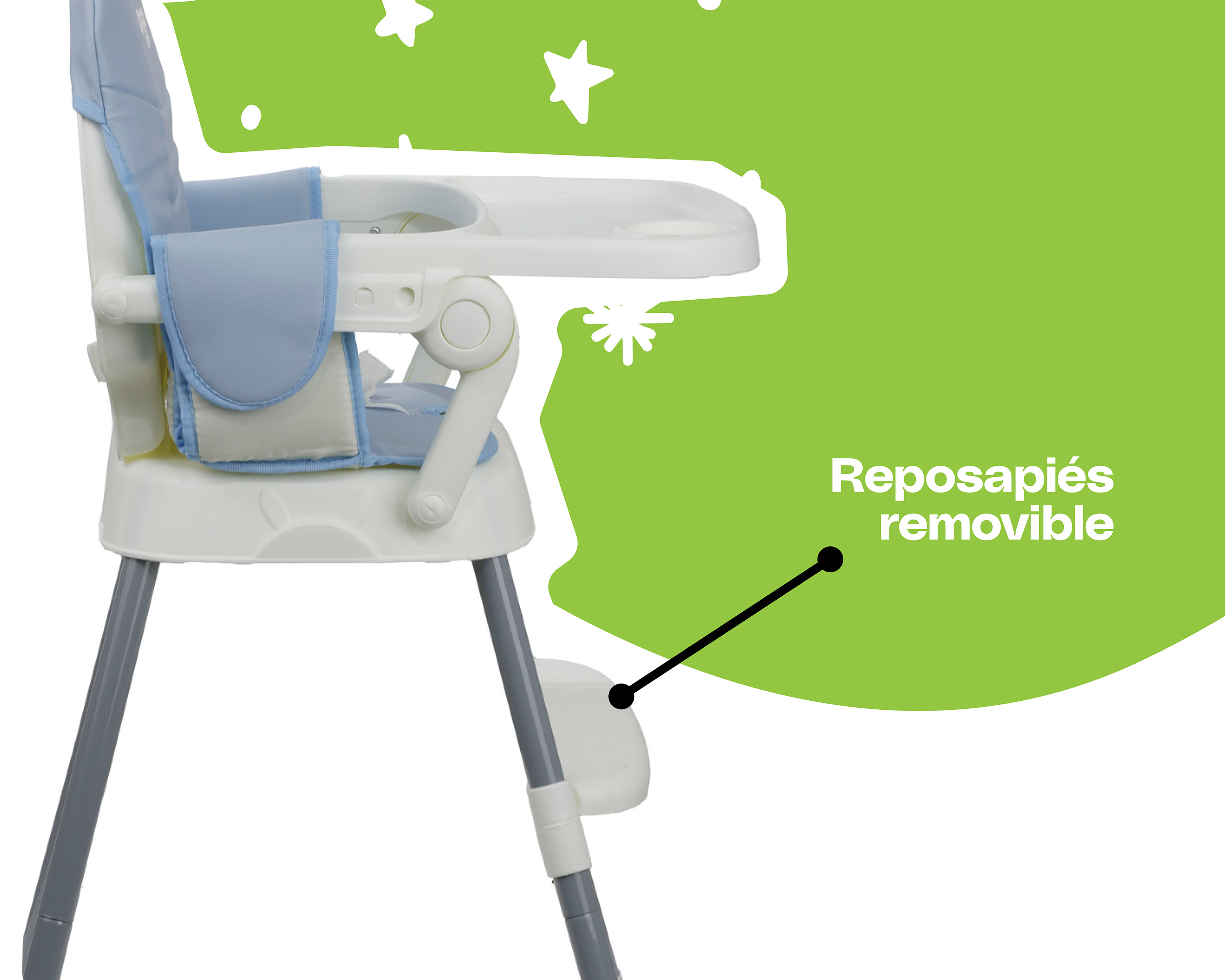 Foto 5 | Cosco Silla Alta Para Bebé Pop & Go