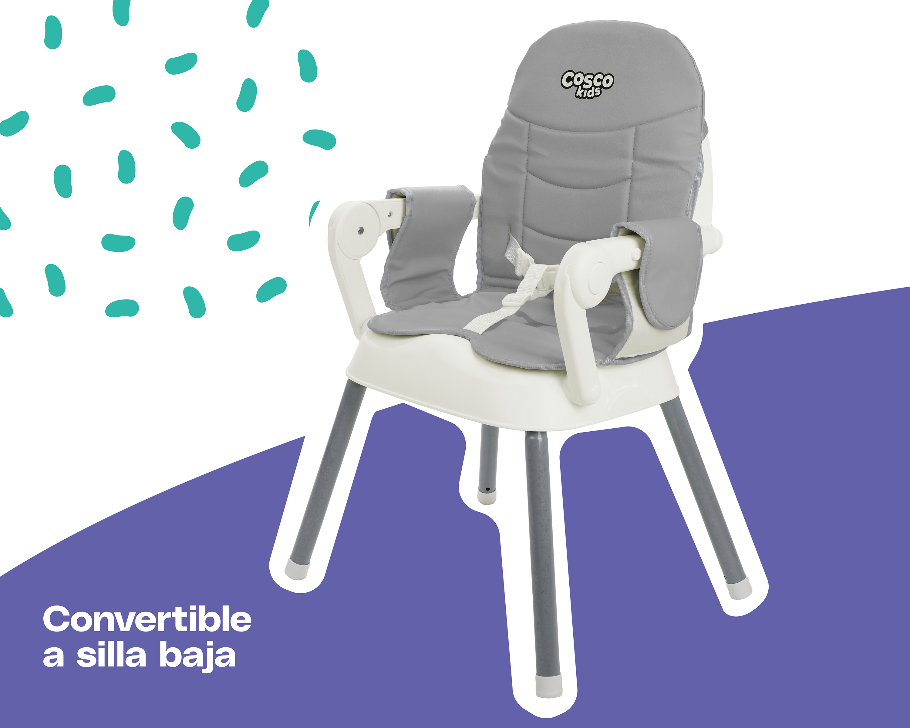 Foto 8 | Cosco Silla Alta Para Bebé Pop & Go