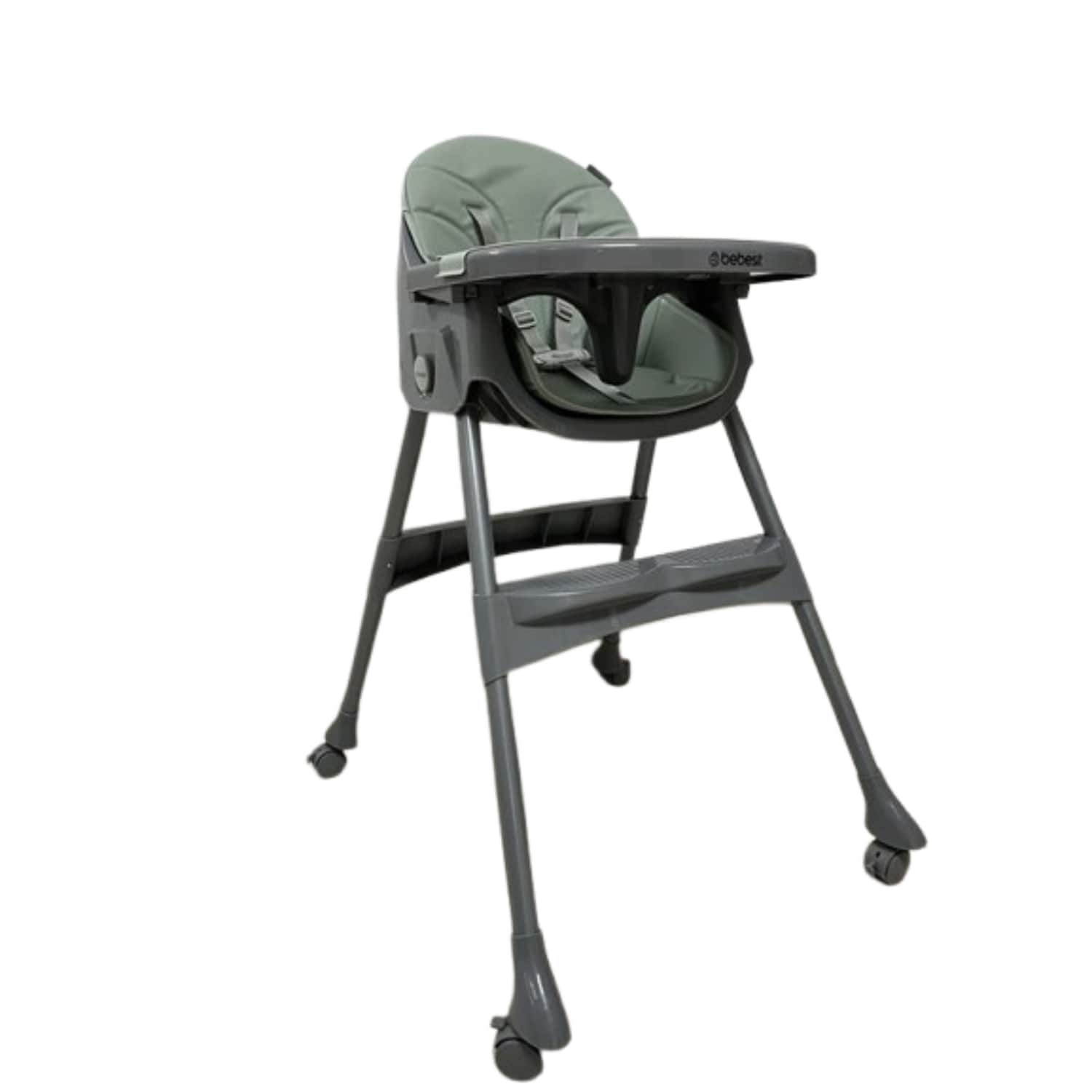 Silla Periquera Steps Bebesit Bandeja y Cinturón 5 Puntos Verde $4,411