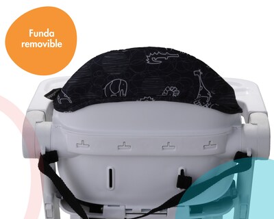 Foto 7 | Asiento Elevador Booster Para Comer Plegable 2 En 1 Negro