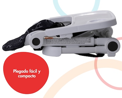 Foto 8 | Asiento Elevador Booster Para Comer Plegable 2 En 1 Negro