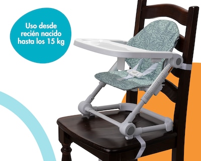 Foto 2 | Asiento Elevador Booster Para Comer Plegable 2 En 1 Verde