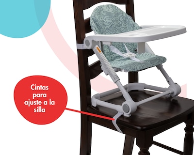 Foto 4 | Asiento Elevador Booster Para Comer Plegable 2 En 1 Verde