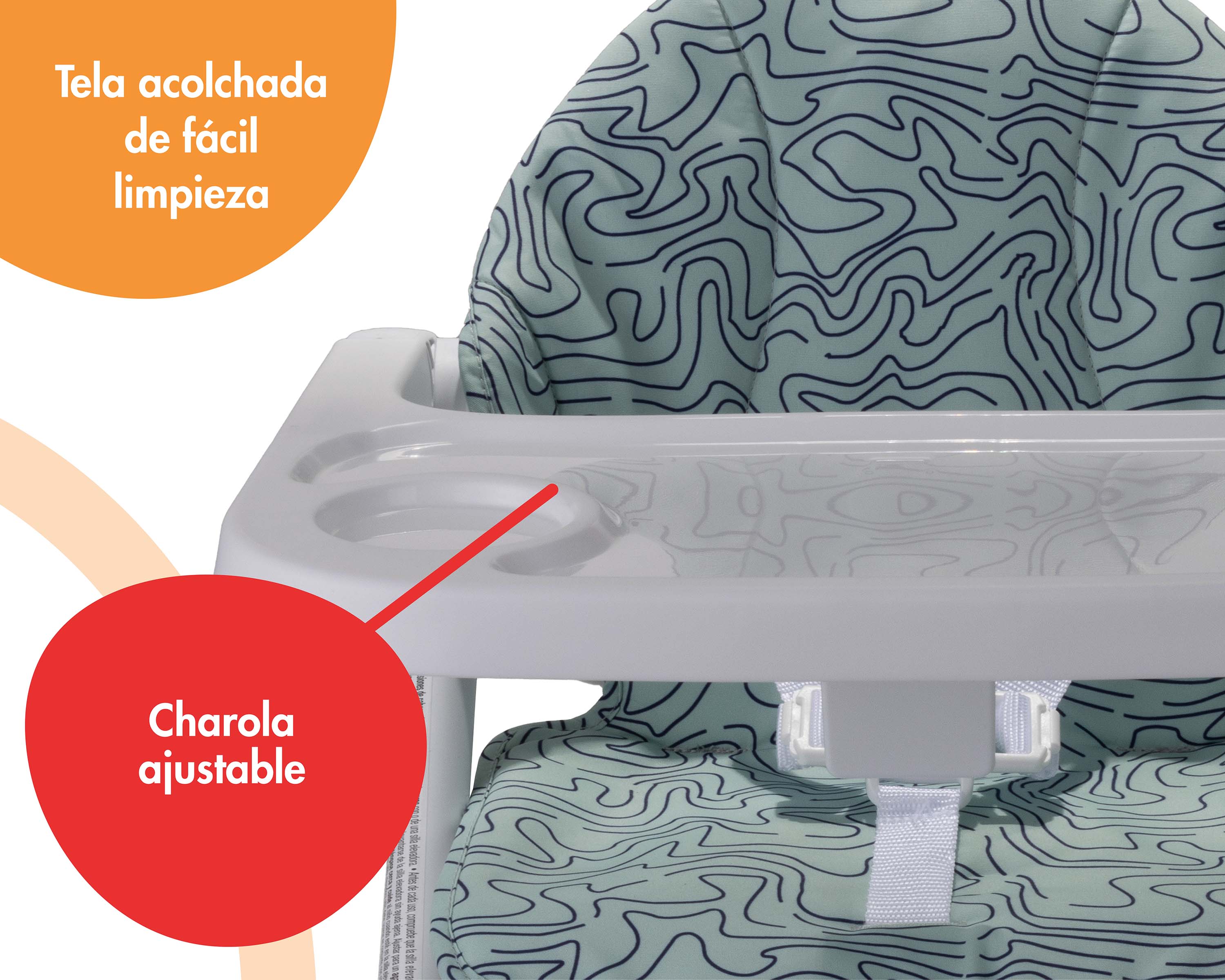 Foto 6 pulgar | Asiento Elevador Booster Para Comer Plegable 2 En 1 Verde