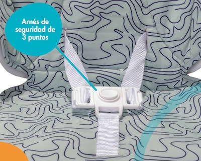 Foto 6 | Asiento Elevador Booster Para Comer Plegable 2 En 1 Verde