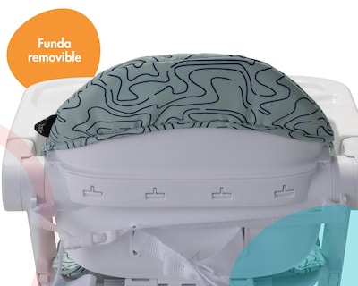 Foto 7 | Asiento Elevador Booster Para Comer Plegable 2 En 1 Verde