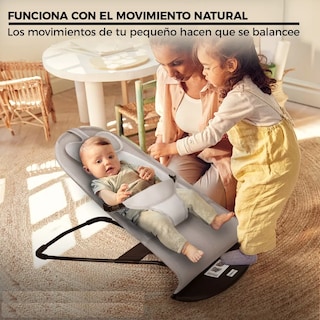 Foto 2 | Silla Mecedora Bebe Columpio Infantil Portátil Ajustable Eo Safe Imports Esi-17799 Gris