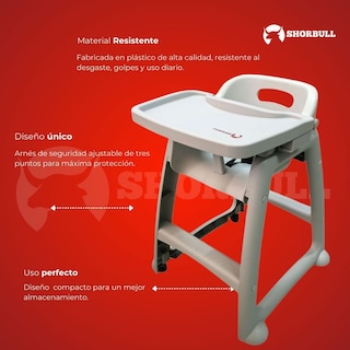 Foto 5 | Silla Alta Periquera Shorbull para Bebé