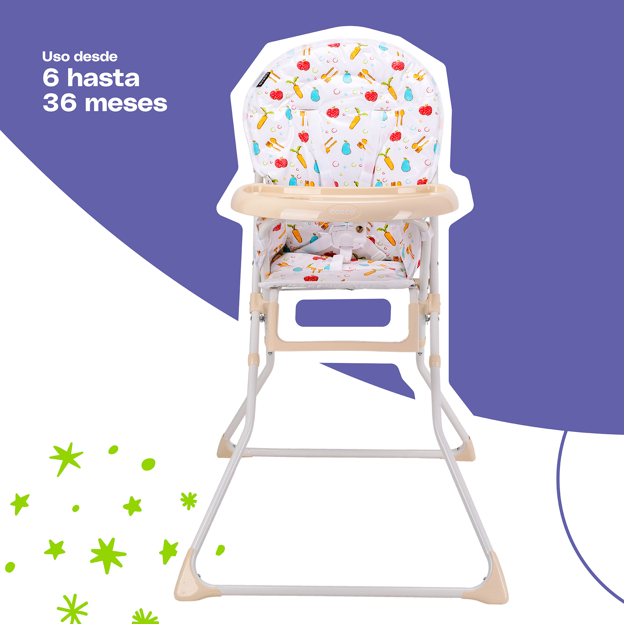 Foto 3 pulgar | Cosco Silla Alta Para Bebé Snack