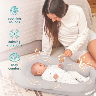 Foto 6 | Cojín Calmante Para Bebés Homedics 3 En 1, Relajante, Gris, Recargable - Venta Internacional.