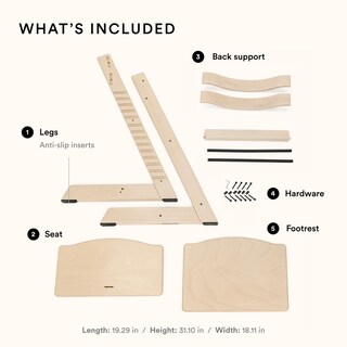 Foto 3 | Trona Stokke Tripp Trapp Whitewash Ajustable De Madera - Venta Internacional.