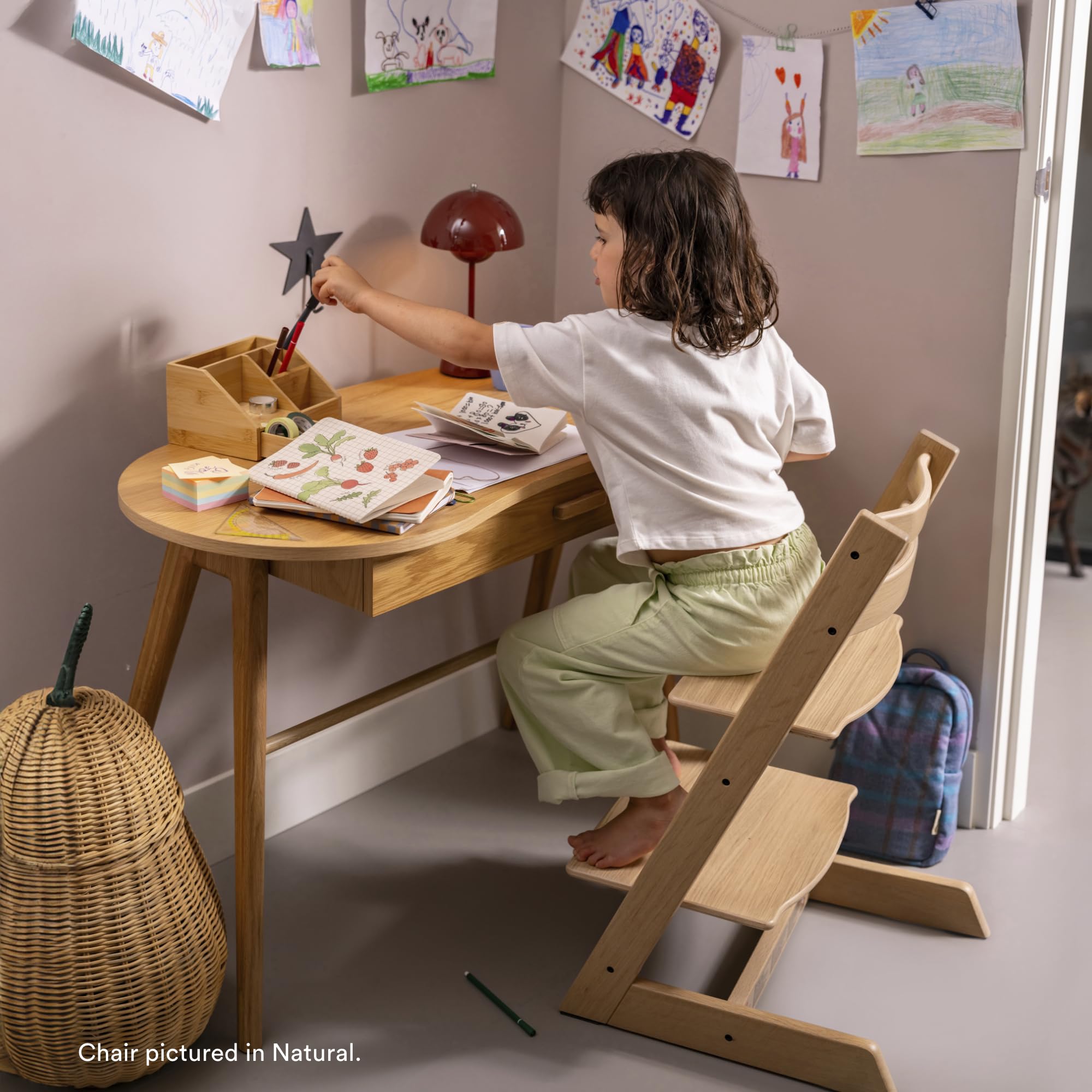 Foto 6 | Trona Stokke Tripp Trapp Whitewash Ajustable De Madera - Venta Internacional.