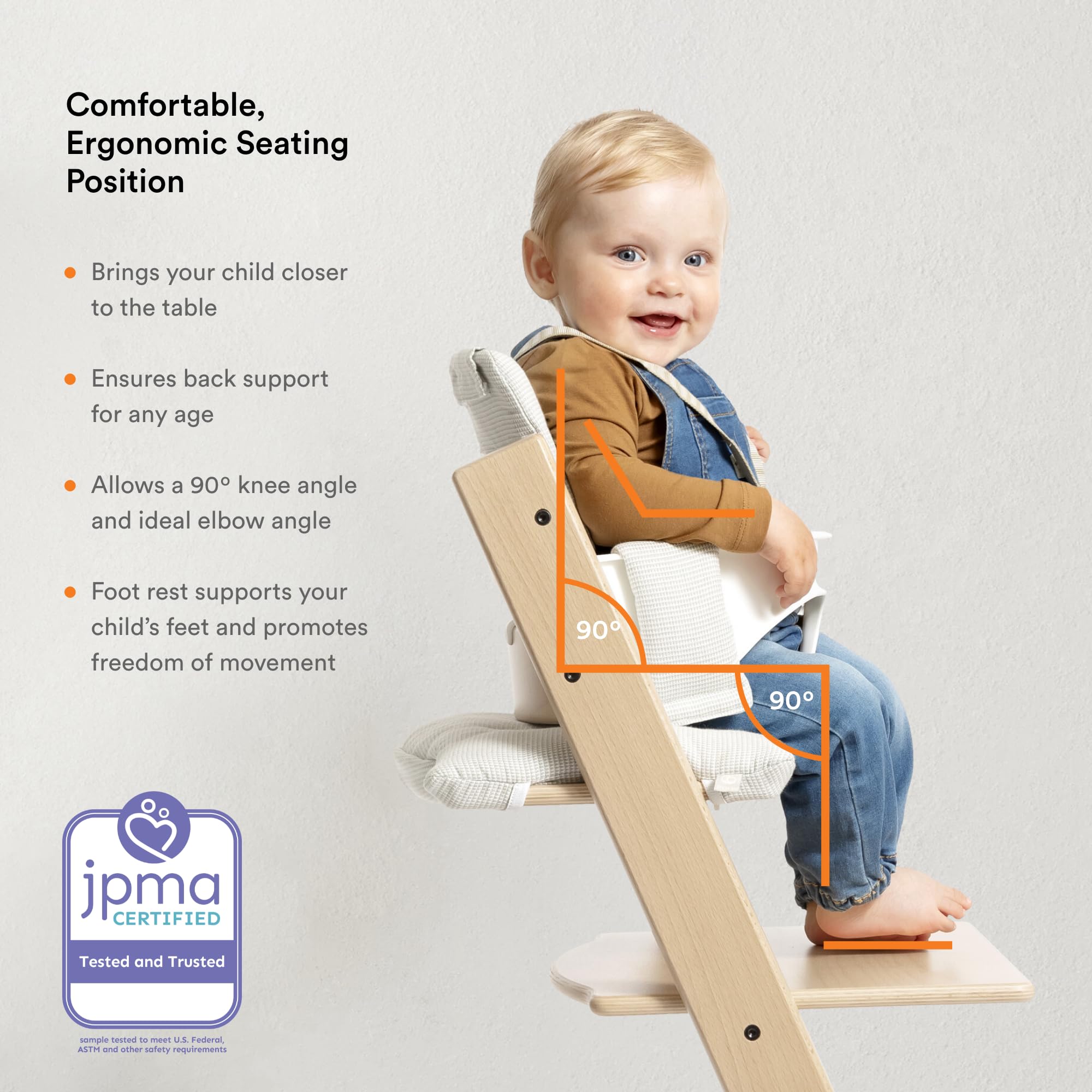 Foto 6 pulgar | Trona Stokke Tripp Trapp Con Cojín Y Bandeja Blanco/azul - Venta Internacional.