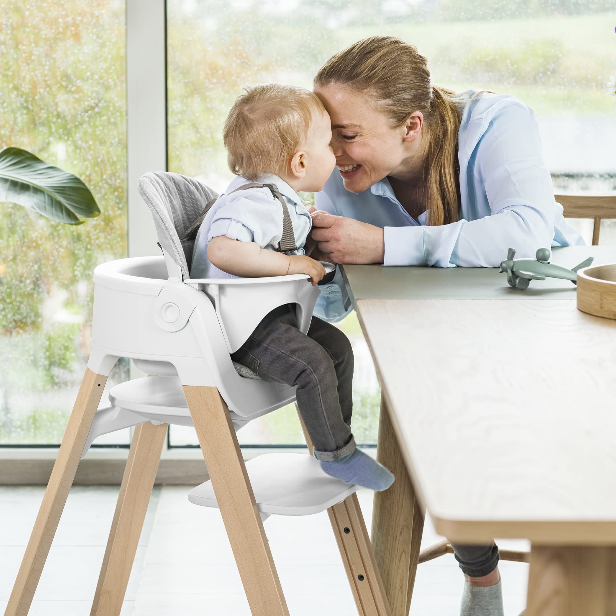 Foto 7 pulgar | Set De Bebé Stokke Steps Negro Para Trona A Partir De 6 Meses Con Arnés - Venta Internacional.