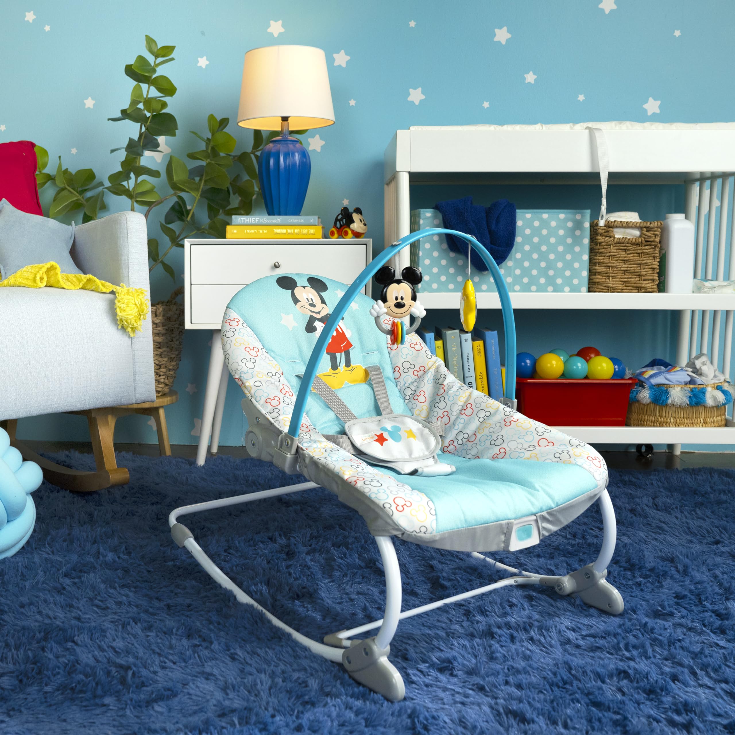 Foto 3 pulgar | Rocker & Seat Bright Starts Disney Baby Mickey Mouse 0-30 M - Venta Internacional.