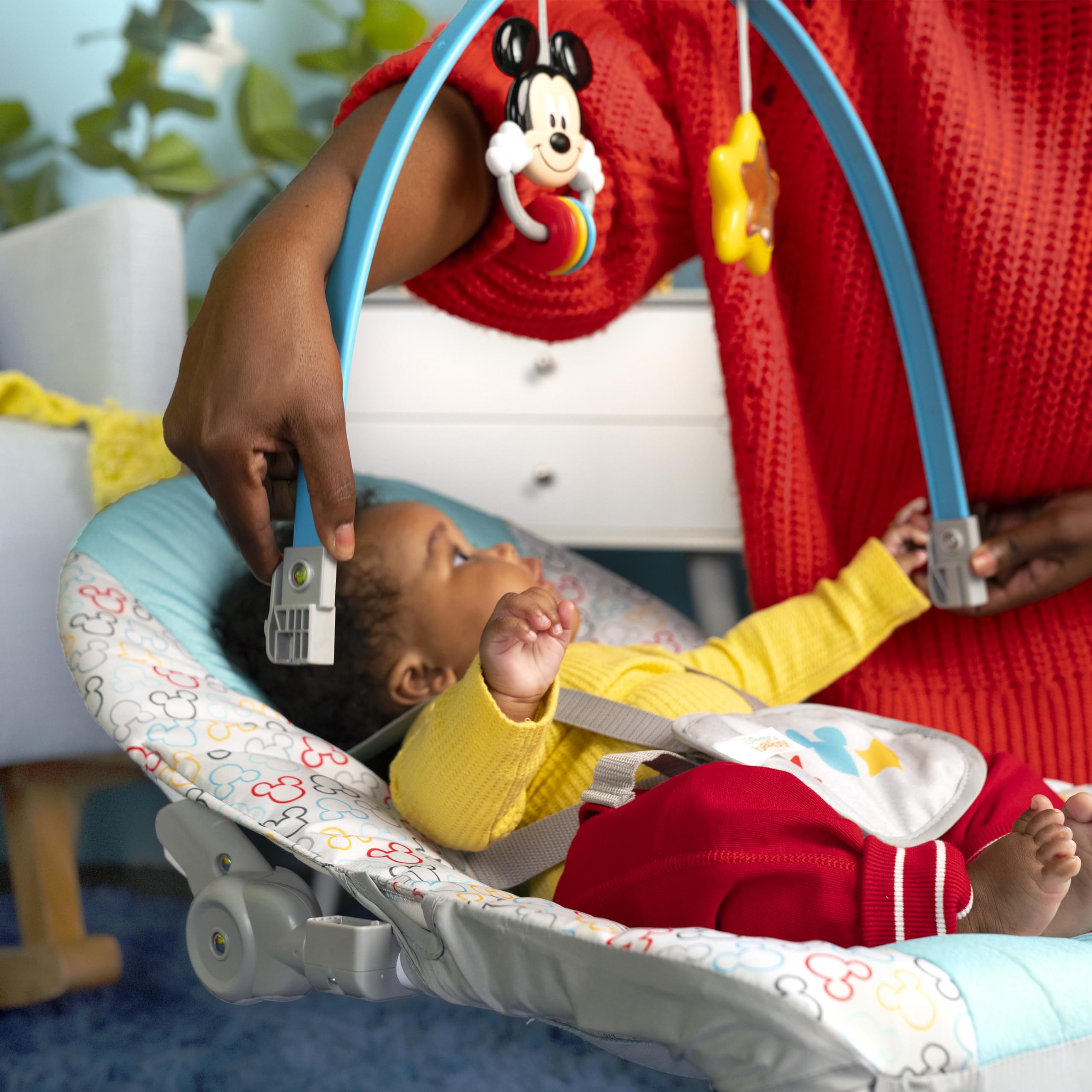 Foto 6 pulgar | Rocker & Seat Bright Starts Disney Baby Mickey Mouse 0-30 M - Venta Internacional.