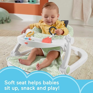Foto 2 | Silla Portátil Para Bebés Fisher-price Sit-me-up Con Bandeja Para Aperitivos - Venta Internacional.