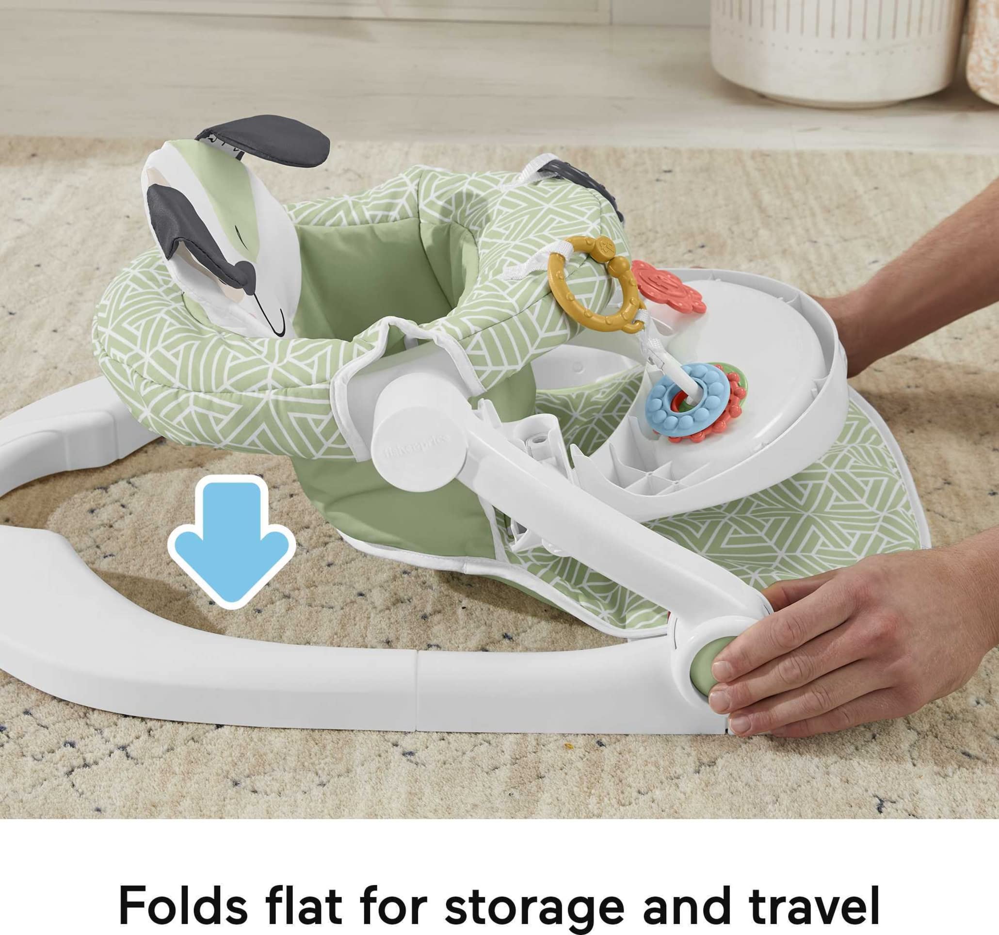 Foto 5 pulgar | Silla Portátil Para Bebés Fisher-price Sit-me-up Con Bandeja Para Aperitivos - Venta Internacional.