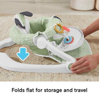 Foto 4 | Silla Portátil Para Bebés Fisher-price Sit-me-up Con Bandeja Para Aperitivos - Venta Internacional.