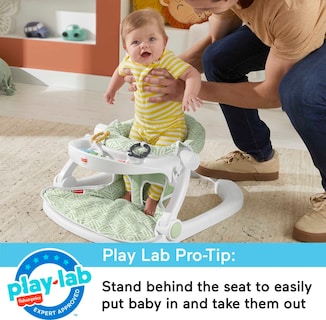 Foto 5 | Silla Portátil Para Bebés Fisher-price Sit-me-up Con Bandeja Para Aperitivos - Venta Internacional.
