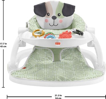 Foto 6 | Silla Portátil Para Bebés Fisher-price Sit-me-up Con Bandeja Para Aperitivos - Venta Internacional.