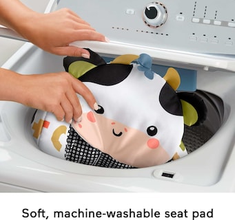 Foto 4 | Silla Portátil Para Bebés Fisher-price Cute Cow Sit-me-up - Venta Internacional.