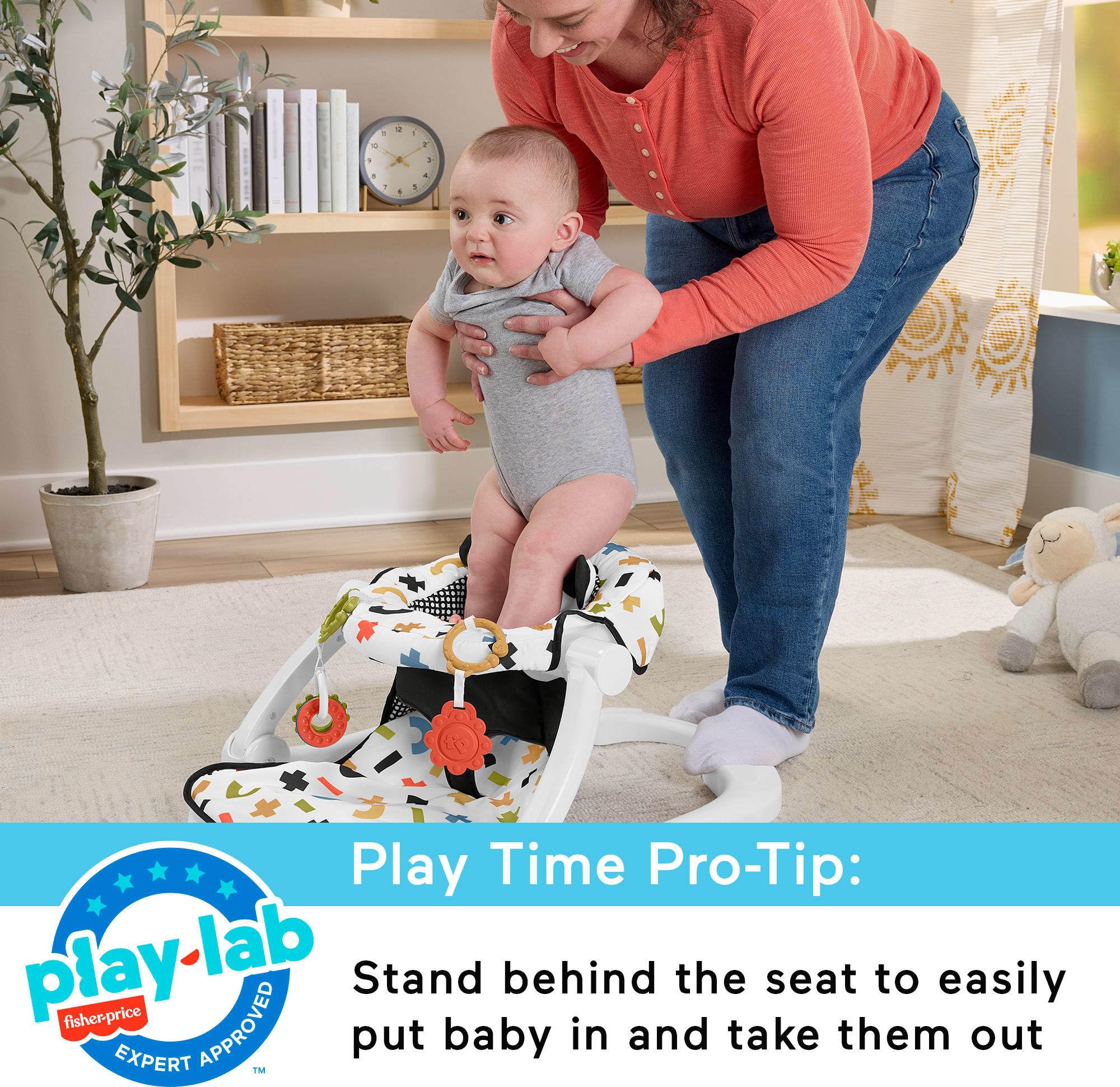 Foto 6 pulgar | Silla Portátil Para Bebés Fisher-price Cute Cow Sit-me-up - Venta Internacional.