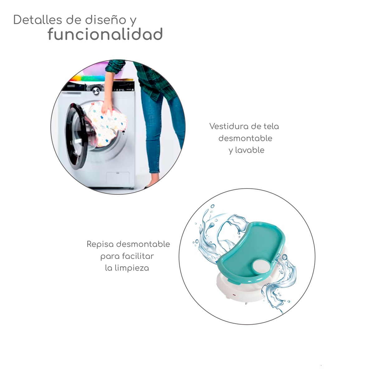 Foto 4 pulgar | Periquera Para Bebe Silla Alta Para Comer Escritorio - Verde
