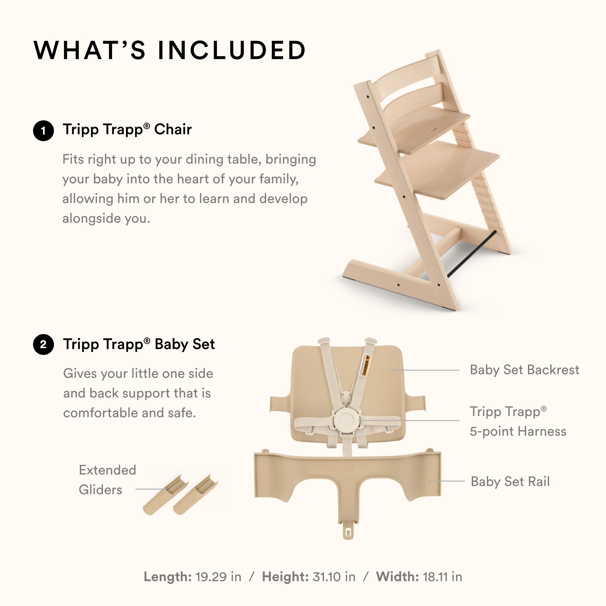 Foto 5 pulgar | Silla Alta Stokke Tripp Trapp Oak Natural Con Juego Para Bebés De 6 A 36 M - Venta Internacional.