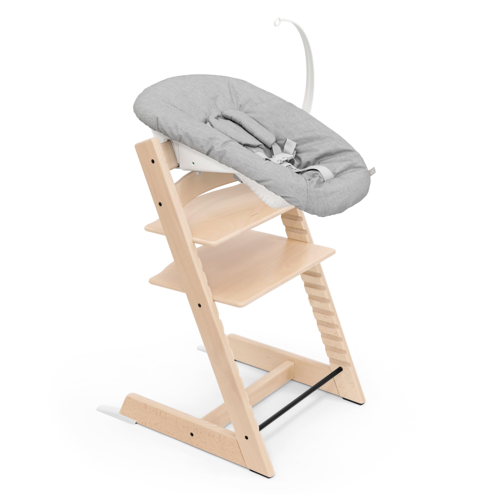 Set De Trona Stokke Tripp Trapp Natural + Para Recién Nacidos, Color Gris - Venta Internacional.