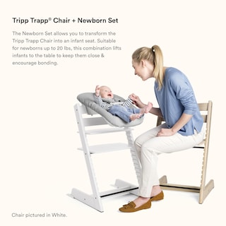 Foto 4 | Set De Trona Stokke Tripp Trapp Natural + Para Recién Nacidos, Color Gris - Venta Internacional.