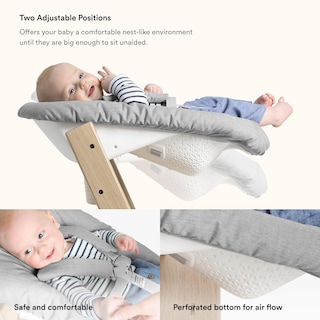Foto 5 | Set De Trona Stokke Tripp Trapp Natural + Para Recién Nacidos, Color Gris - Venta Internacional.