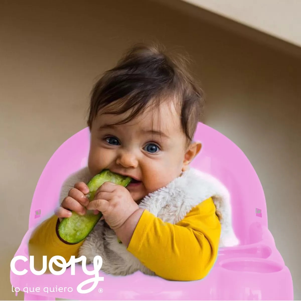 Foto 5 | Silla Periquera Baja Bebé Portátil Asiento Con Charola Rosa