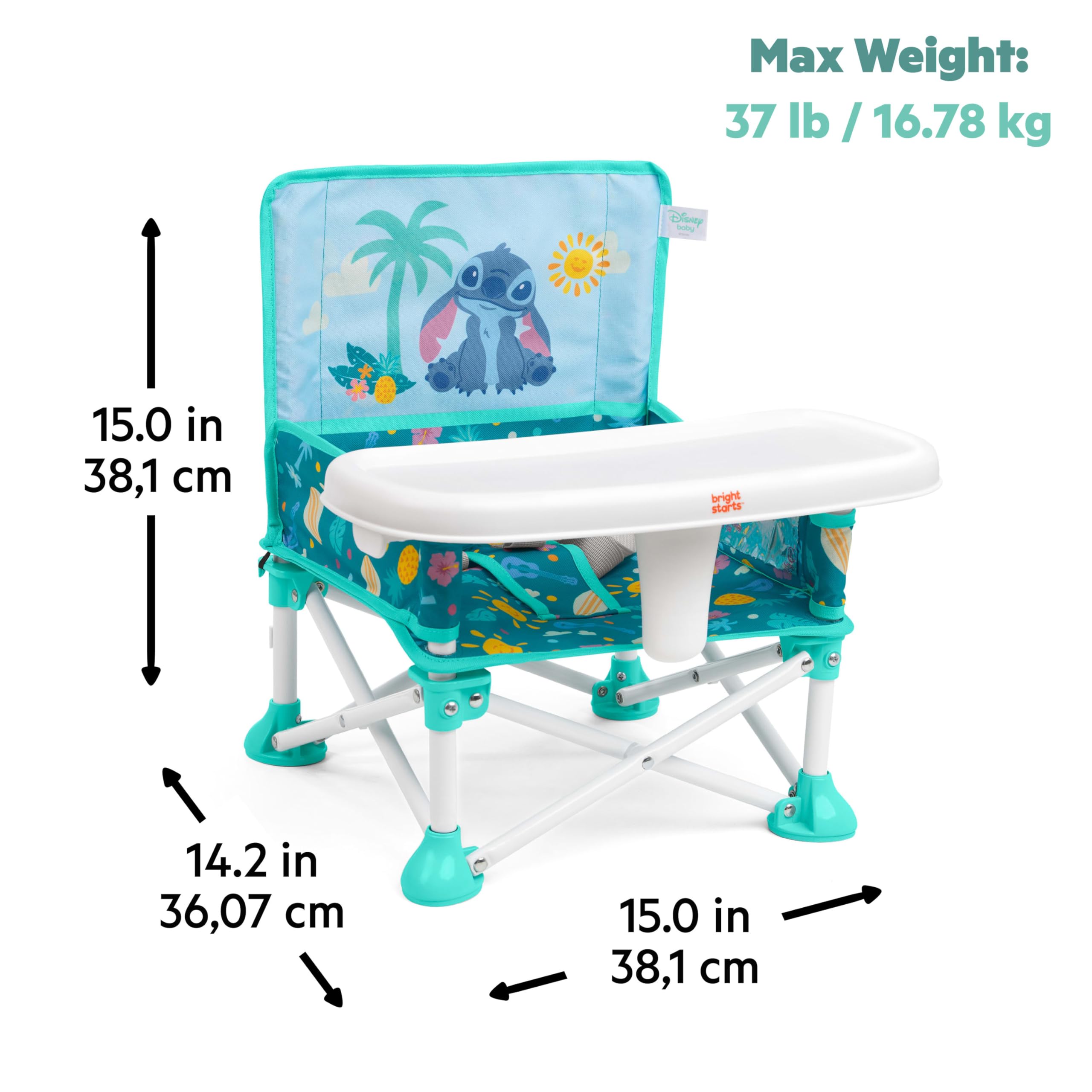 Foto 3 | Amplificador Portátil Bright Starts Disney Stitch Pop 'n Sit - Venta Internacional.