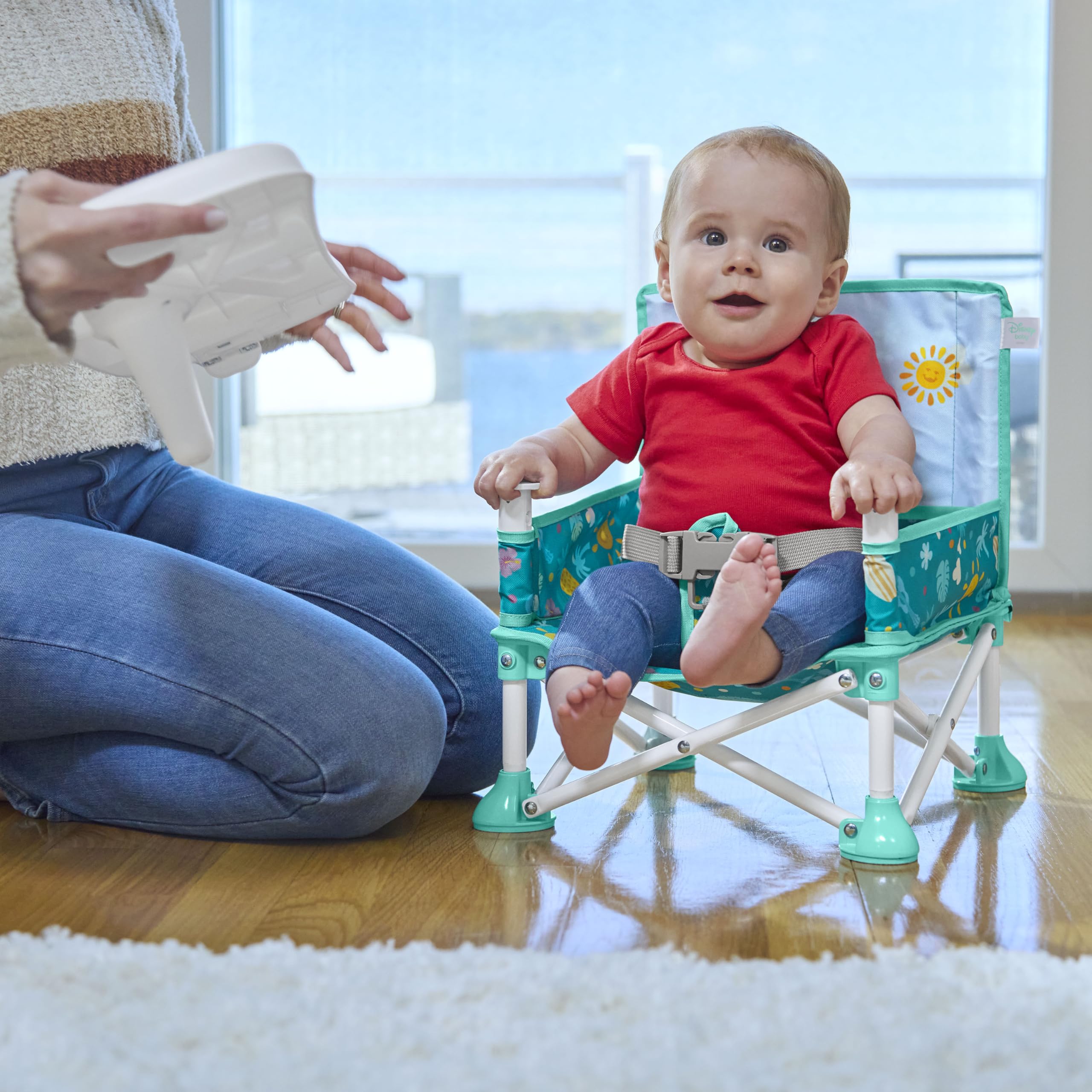 Foto 8 pulgar | Amplificador Portátil Bright Starts Disney Stitch Pop 'n Sit - Venta Internacional.