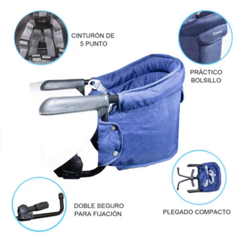 Foto 3 | Bebesit Silla Comer Eat & Bear Sujeción Mesa Portátil