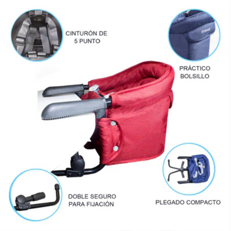 Foto 5 pulgar | Bebesit Silla Comer Eat & Bear Sujeción Mesa Portátil