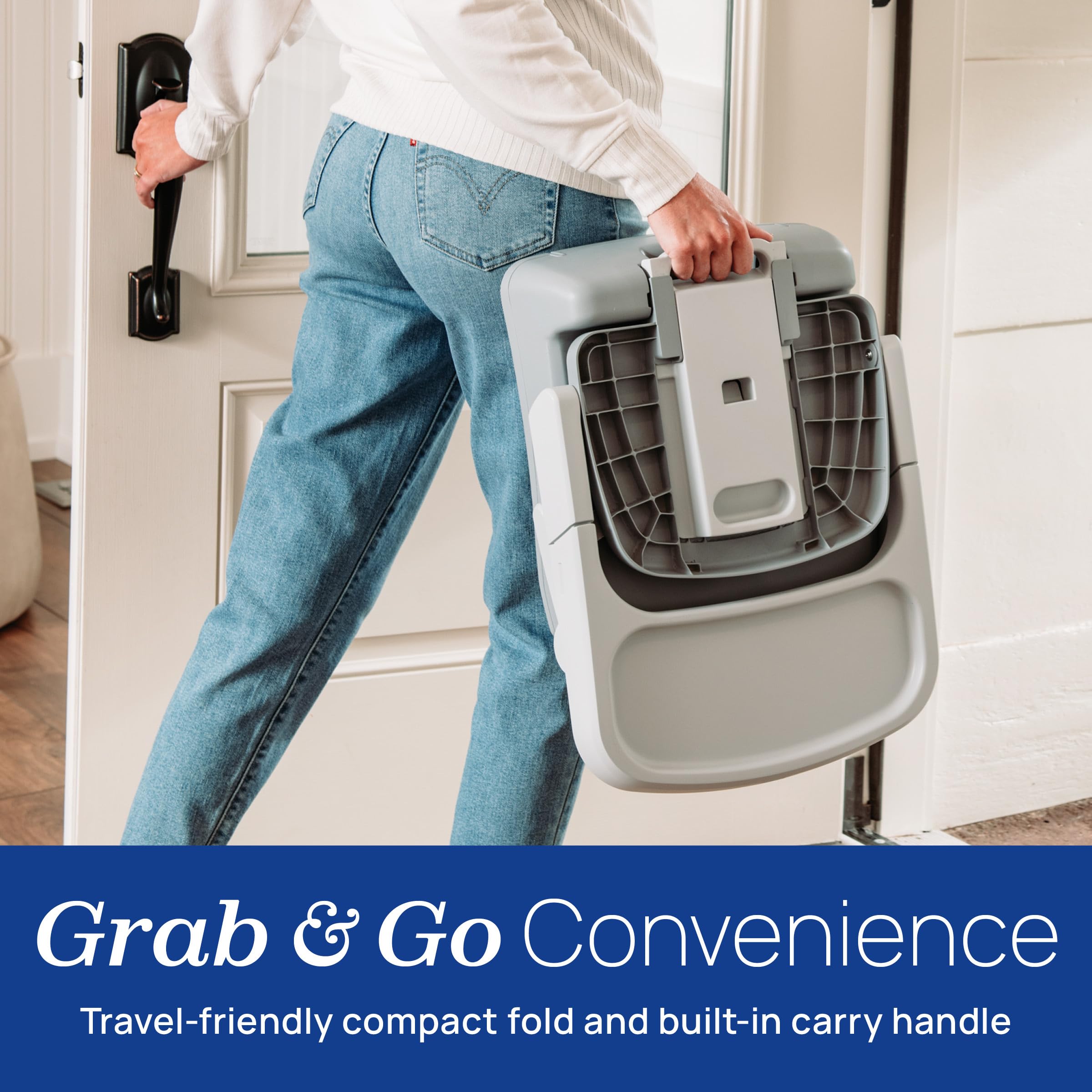 Foto 4 pulgar | Asiento Elevador Chicco Bento 3 En 1 Portátil Para Bebés, Color Gris - Venta Internacional.