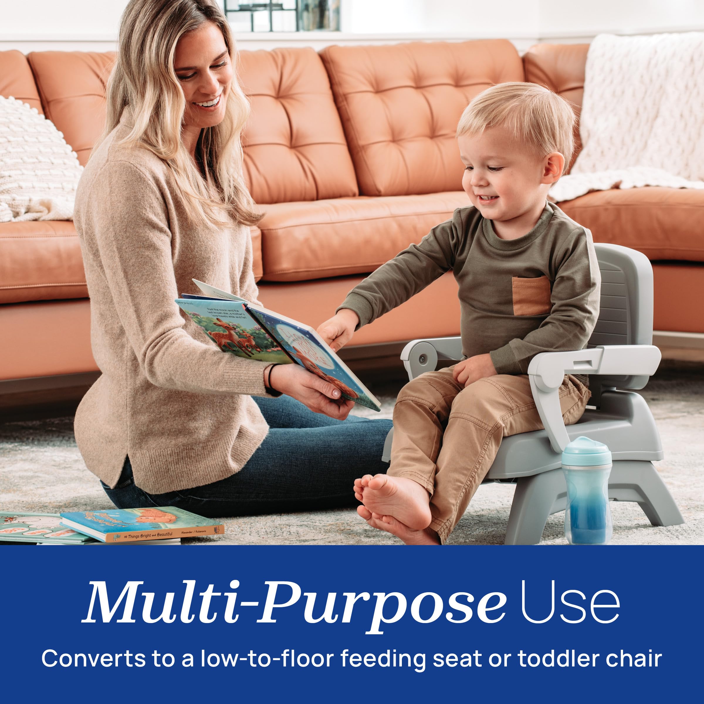 Foto 5 pulgar | Asiento Elevador Chicco Bento 3 En 1 Portátil Para Bebés, Color Gris - Venta Internacional.