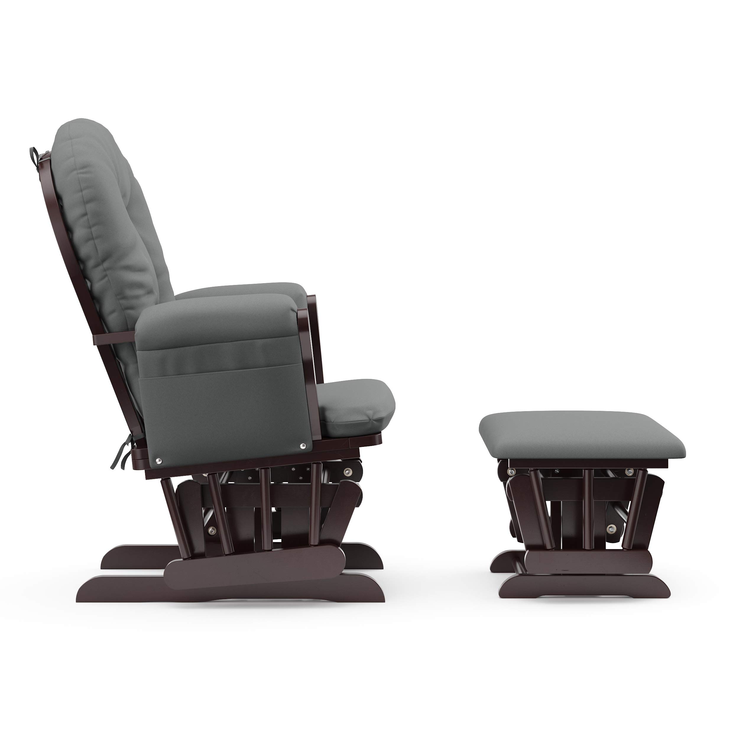 Foto 4 pulgar | Glider And Ottoman Storkcraft Premium Hoop Espresso/grey - Venta Internacional.