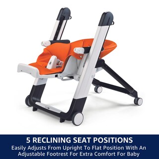 Foto 7 | Trona Peg Perego Siesta Grow Con Sillón Reclinable Para Bebés, Color Beige - Venta Internacional.