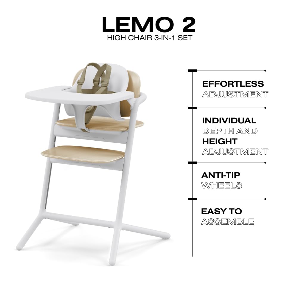 Foto 7 pulgar | Juego 3 En 1 De Trona Cybex Lemo Con Juego Para Bebés Y Bandeja Para Aperitivos Sa - Venta Internacional.