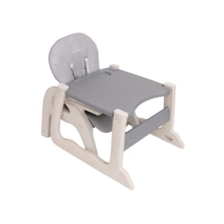Foto 2 | Silla Alta Periquera Gris Convertible A Escritorio (mesa Y Silla) Infantil Peke Baby